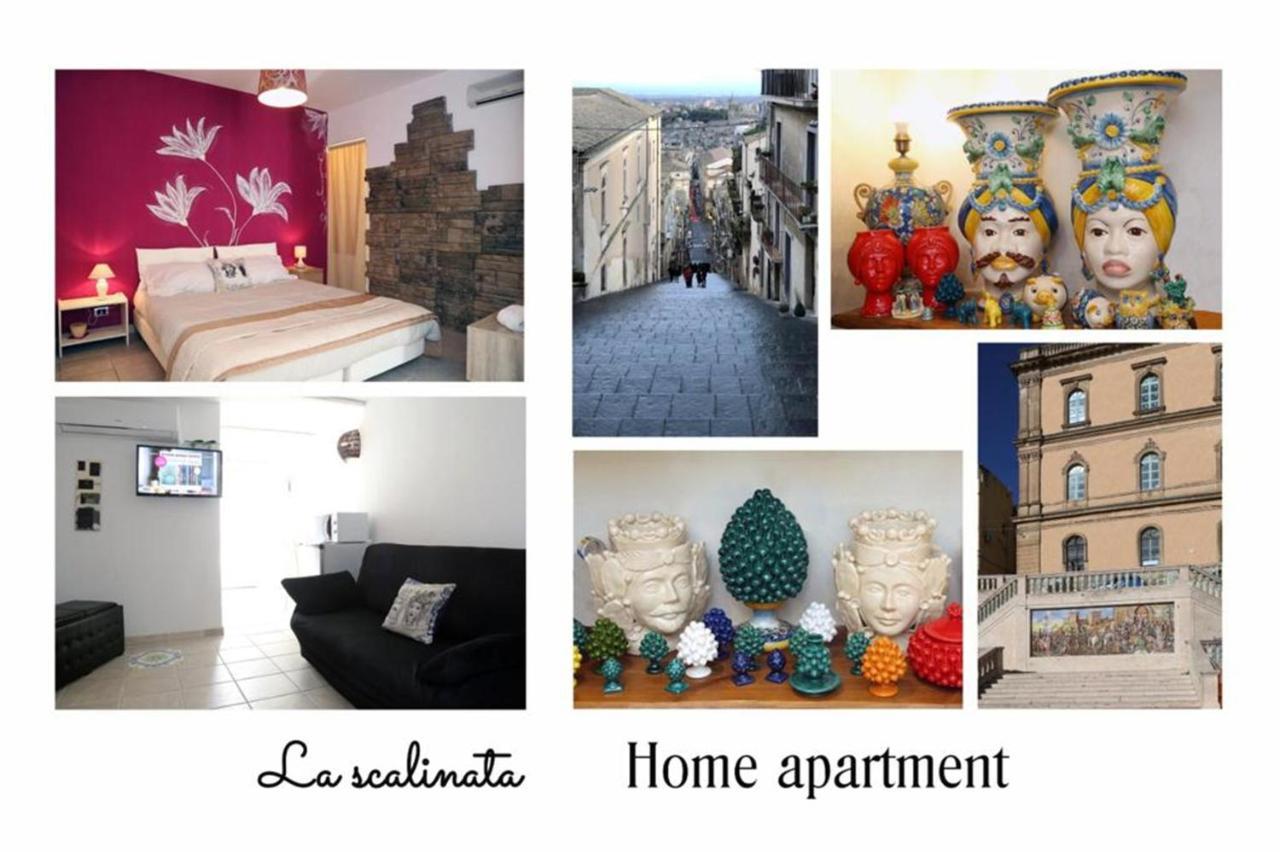 La Scalinata Home Apartment Caltagirone Buitenkant foto